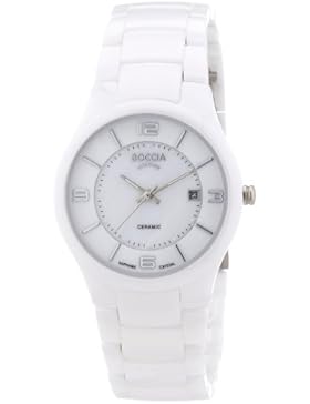 Boccia Dress Titan Keramik Quarz Damen Uhr Weiß 3196-01