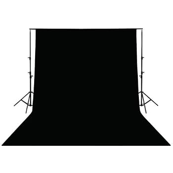 Sfondo Fotografico Pieghevole 3x3,6 M In Poliestere Nero, Per Studio, Video E TV – Facile Da Appendere, Bordi Rifiniti