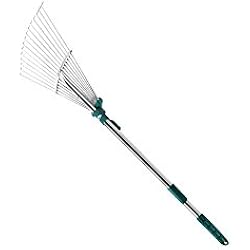 RACO Expert 80225 Balai à Feuilles Télescopique Gris, 87x21,5x4 cm