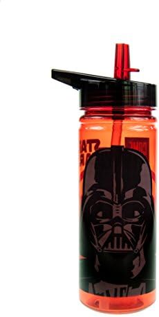 Star Wars Clear Bottle with Built-In Drinking Straw 600ml