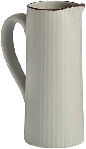 Classic FRENCH GREY Ceramic Display Jug / Vase - 18.5cm
