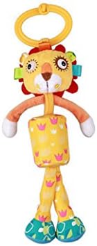Amazemarket 25cm Baby Infant Soft Hanging Rattle Wind Chime Toy Stroller Pram Bed Pushchair Car Crib Hanging Bell Handbell Animal Kids Intelligence Development (lion)