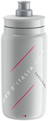 Elite Fly Giro Italia Big Start Unisex Water Bottle - Adult, White, 550 ml