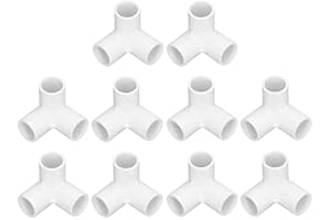 3-vägs Rörkopplingar T-hörnkoppling 10 ST PVC Rörkoppling 20 Mm Innerdiameter