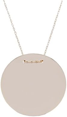 Real Gold 14 carat Rose Gold Pendant with Gold Engraving Plate 2202 * FREE ENGRAVING *