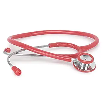 RCSP Stethoscope for medical and professional doctors regular Super Deluxe red