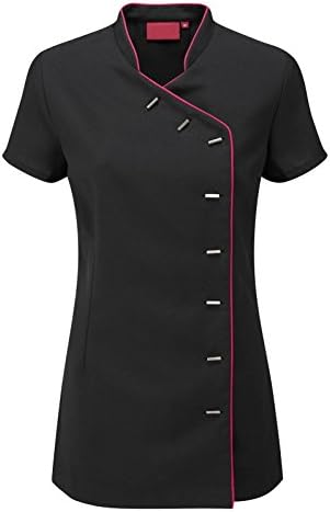 Dream Design Amazing Value Essential Contrast Trim Oriental Beauty Therapist &amp; Spa Work Tunic (10)