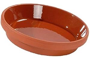 ‎MEINDEKOARTIKEL Untersetzer aus Ton - transparent Glasiert für Tontöpfe (5 Stück - ca. Ø 14 cm)