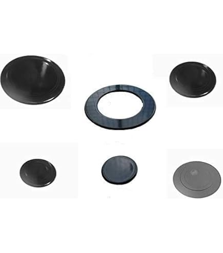 Set 6 Piattelli Smaltati Opachi Per Piani Cottura - Made In Italy