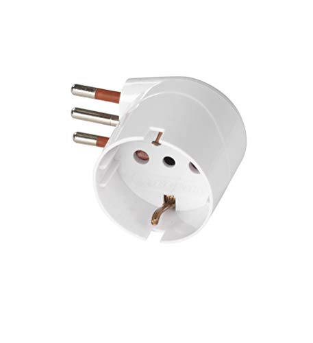 ADAPTADOR DOMÉSTICO SCHUKO 10A 250V UNIKA SERIE BLANCA RS78027
