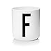 Produktbild Design Letters - Becher - Buchstabentasse - Buchstabe: F - Porzellan - Arne Jacobsen
