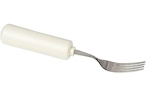 SAMMONS PRESTON Homecraft, fourchette Queens, couverts, ustensile de cuisine adaptatif en acier inoxydable pour personnes âgées, handicapé, grande poignée pour une bonne prise en main, va au lave-vaisselle