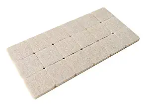 VOLO  Self Adhesive Square Felt Pads Non Skid Floor Protector Furniture Sofa Chair Balance Pad Noise Insulation Bumper - Beige