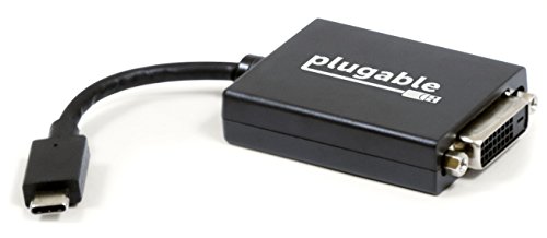 Plugable USB 3.1 Typ-C (USB-C) nach DVI Adapter für MacBook 12" 2015 / 2016, Chromebook Pixel 2015, Thunderbolt™ 3 uvm.