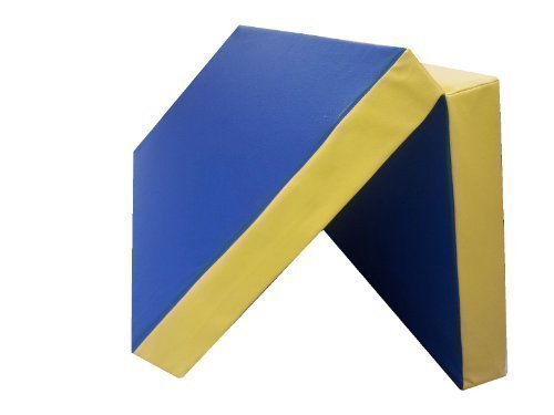Niro Sportgeräte GmbH Estera de gimnasia plegable de suelo, colchoneta - 100 x 100 x 8 cm, Otros, Azul/Amarillo, Rojo/Amarillo, Verde/Amarillo
