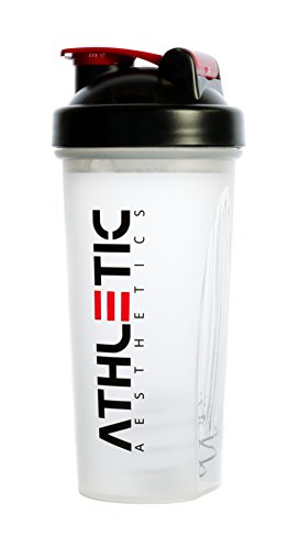 Preisvergleich Produktbild Proteinshaker - Protein Shaker - Eiweißshaker - Eiweiß Shaker für Proteinpulver - Eiweissshaker - Eiweiss Shaker - ATHLETIC AESTHETICS