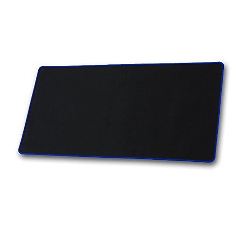 kupx 2 mm Offizielle Big Mauspad Spiel Maus Pad Erweiterte Auflage Reinigungstuch Gaming Mauspad 59,9 x 30 x 0,2 cm funktionelle Unterseite aus rutschfestem Gummi schwarz Edge - 2