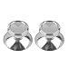 Produktbild Feketeuki 2pcs Universal 3D Thumbstick Kappe Aluminiumlegierung Metallic Metall Analog Analog Joystick Stick-Modul für PS4 Xbox One Controller - Silber