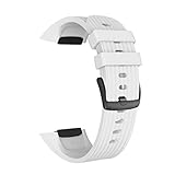 Happy Event Sport Soft Silikon Ersatz Handgelenk Strap Uhrenarmband für Samsung Fit2 Pro (Weiß)