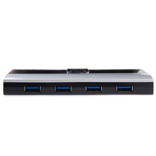Inateck 5-Port USB3.0 Hub (4-Port, 1-Ladeport für Samsung Tabletrechnern, Apple iPad und Smartphone mit Netzadapter) und USB 3.0 Kabel schwarz (Zubehör) - 4