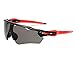 Produktbild Fahrradbrille Herren Explosionsgeschützte Sport Sonnenbrillen Winddichte Fahrrad Sonnenbrillen Outdoor Reitbrillen Black Red Gray Damen Herren