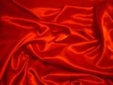 Tela de vestir de satén económica de alta calidad para el Reino Unido Tela roja - La tela es vendida por The Meter poliéster satinado 150 cm de ancho