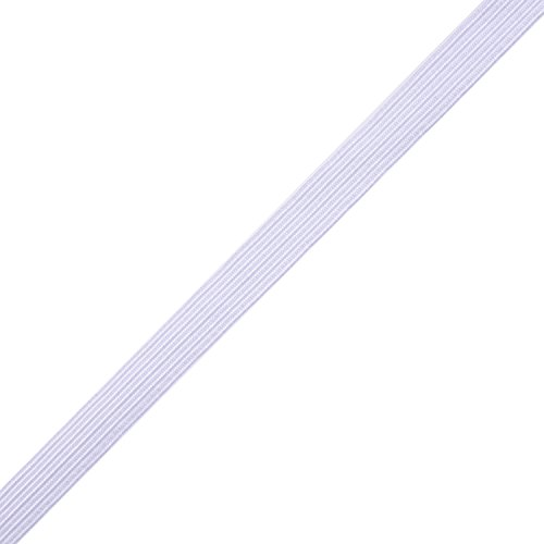 eBoot 20 Yard 1 cm Breiten Elastischen Spule Elastische Schnur Gummiband Flach Stricken Nähen Stretchbar Seil, Weiß - 6