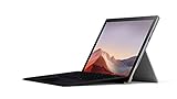 Microsoft Surface Pro 7 12.3 Inch Tablet (Platinum) - Intel 10th Gen Quad Core i7, 16GB RAM, 512GB SSD, Window 10 Home, 2019 Edition, and Type Cover - Black