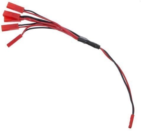 YUNIQUE GREEN-CLEAN-POWER 1B-8VXG-XBA0 1 Piece JST Cable 5 in 1 Battery Charger 3.7 V for RC Droni Quadcopter WLTOYS V959 V929 V222 Syma X1, RED