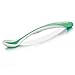 Nûby 5277 Heat Sensor Spoon Heat-Sensitive with Soft Edge 2 Pieces Suitable from 4 Months Colour Cannot Be Chosen