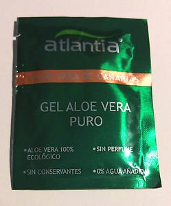100% natural pure ALOE VERA GEL sachets 5ml skin benefits acne treatment moisturizer sunburn anti aging healing (5ml)