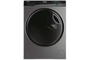 Haier HWD80‑B14939S8FR Lave‑linge séchant frontal 8 kg / 5 kg, 1400 tr/min, 15 programmes, Classe D, Moteur Direct Motion, Finition blanche