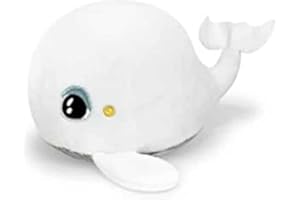 Pabobo - Veilleuse - Baleine Shakies - Peluche - Doudou - Enfant & Bébé - Lumière douce - Portable - Secouer pour allumer - Minuteur - Lavable - Piles incluses - Dès la naissance 0+ - Blanc