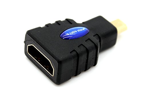 LCS – Micro HDMI Adapter 1.4 / 2.0 neue Generation FULL HD 1080p – Hochgeschwindigkeits mit ETHERNET und 3D – Vergoldete kontakte - 2