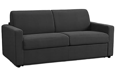 ITALIAN SPIRIT Canapé lit NIGHT convertible ouverture RAPIDO 140*14*195cm tissu anthracite