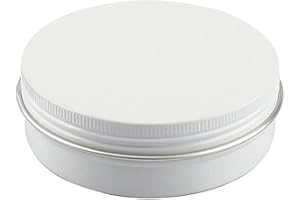ZEOABSY 30 Piezas Tarros de Aluminio con Tapa Rosca 100ml, Blanco Tarros de Aluminio Vacíos Redondo para Contenedor De Cosméticos Cremas Caja de almacenaje con 5 Espátula y 2 Etiqueta