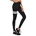 Produktbild Felicove Damen Sport Leggings, Stripe Sport Slim Leggings Skinny Stitching Lange Hosen Blickdicht Strumpfhose Leggins Lang Blickdicht Leggings Leggings Jogginghose Sport Strumpfhose Leggings