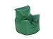 Kiddies Bean Bag Seat Arm Chair With Beans British Racing Green