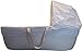 Shnuggle Cotton Waffle Hypoallergenic and Silent Moses Basket (White)