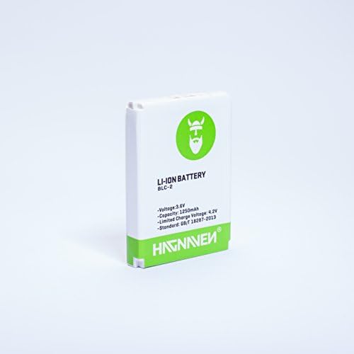 Hagnaven® Li-ion battery for Nokia 5510 3330 3310 6810 6800 6650 3510 3410 | most powerful spare battery 1250 mAh pure strength | High-end quality accumulator cells | replaces BLC-1 BLC-2 BLC-3 BMC-3