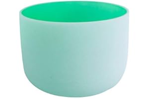 ENERGYSOUND 432 Hz F Corazón Chakra Color verde Cuenco de cristal de cuarzo esmerilado 20 cm