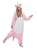 DELEY Unisexe Adultes Pyjamas À Capuche Licorne Cosplay Anime Onesie Vêtements de Nuit
