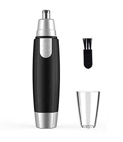 Preisvergleich Produktbild BlueBeach® Edelstahl Wasserdicht Elektrische Nasenhaarschneider Nasenhaarentferner Ohrhaarschneider Für Frauen und Männer