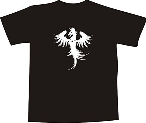 Black Dragon T-Shirt for Men and Women E388 with Multicolored Frontprint - King Hawk