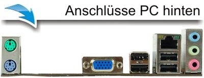 shinobee Flüster-PC Dual-Core Office/Multimedia PC Computer mit 3 Jahren Garantie! inkl. Windows10 Professional 64-Bit – INTEL Dual Core 2×2.58 GHz, 2GB RAM, 16GB HDD, Intel HD Graphics, HDMI, VGA, Office, USB 3.0 #5283 - 2