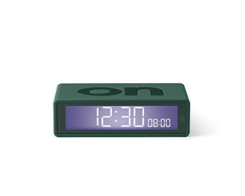 Preisvergleich Produktbild Lexon LR143VF8 Reisewecker Flip Travel Dunkelgrün