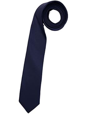 VENTI Krawatte aus reiner Seide 6 cm breit Struktur navy