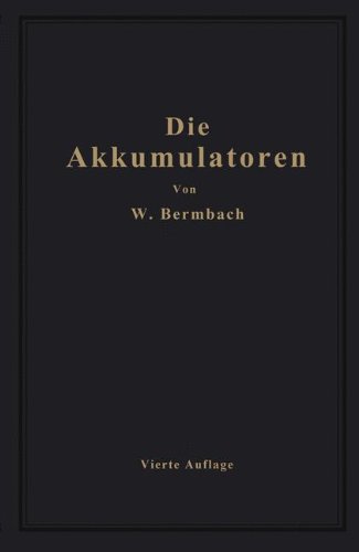 Preisvergleich Produktbild Die Akkumulatoren