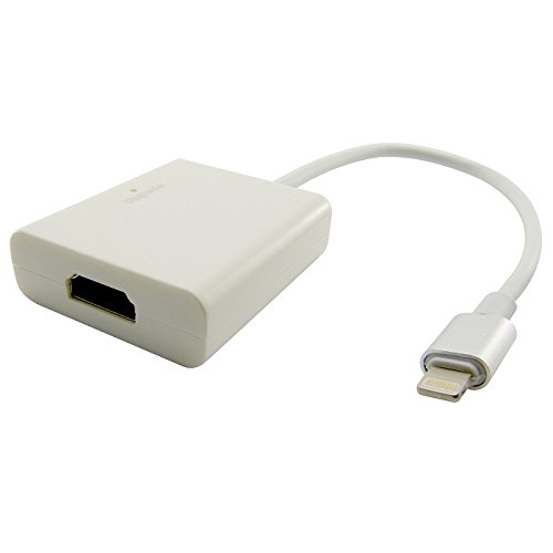 Goliton® 1080P Digital HDMI Kabel HD Dock Connector Kit 30 Stift HDMI AV HDTV Adapter für iPhone6 / 6S / Plus / 5s / iPad – Weiß - 2