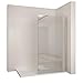 Produktbild ELEGANT 76x195cm Walk in Duschwand 8mm Easy-clean Nano Glas Duschabtrennung mit Stabilisierungsstange